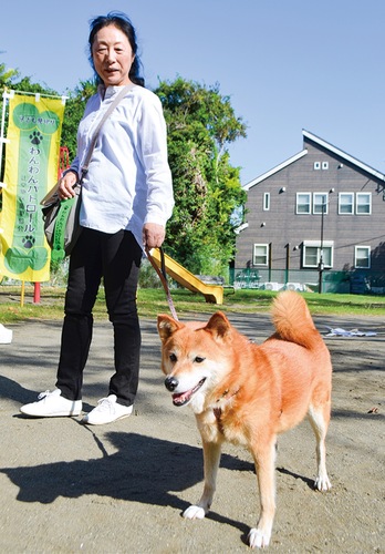 決起集会に参加したわんわんパトロール隊員