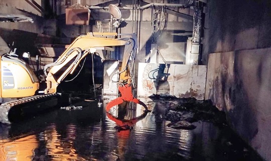 火災現場（市提供）