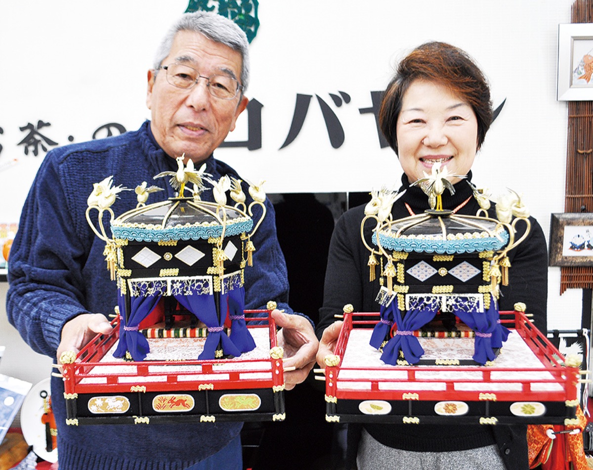 即位礼正殿の儀「高御座」「御帳台」 小川さん横山さん 細部まで緻密に