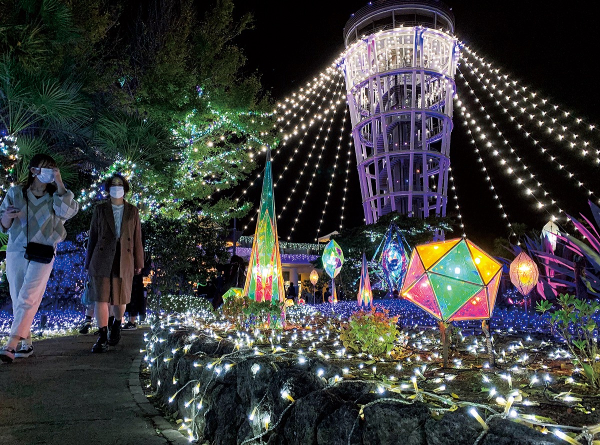 関東三大イルミネーションにも選ばれる「湘南の宝石」。３連休は観光客で賑わった