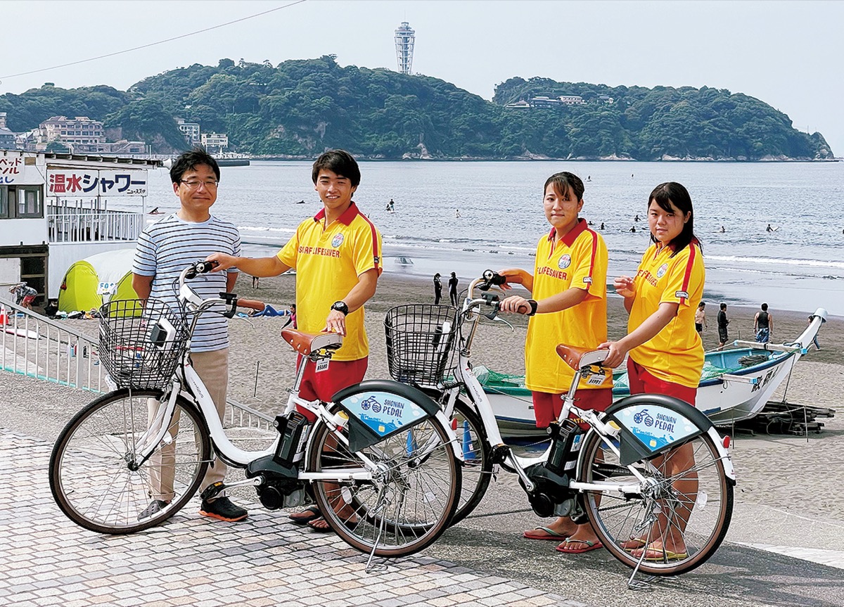 提供された電動アシスト付き自転車