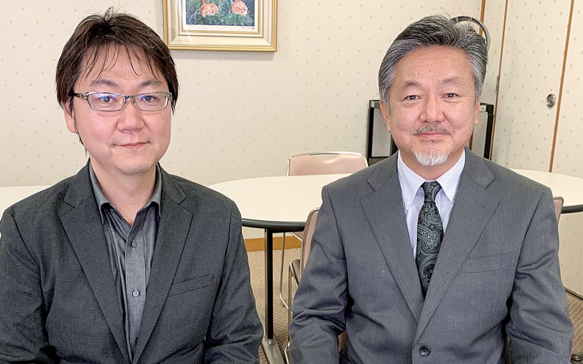 取材に応じてくれた川瀬和一会長（右）と三上直樹会長（市内鵠沼・社会福祉法人共生会にて）