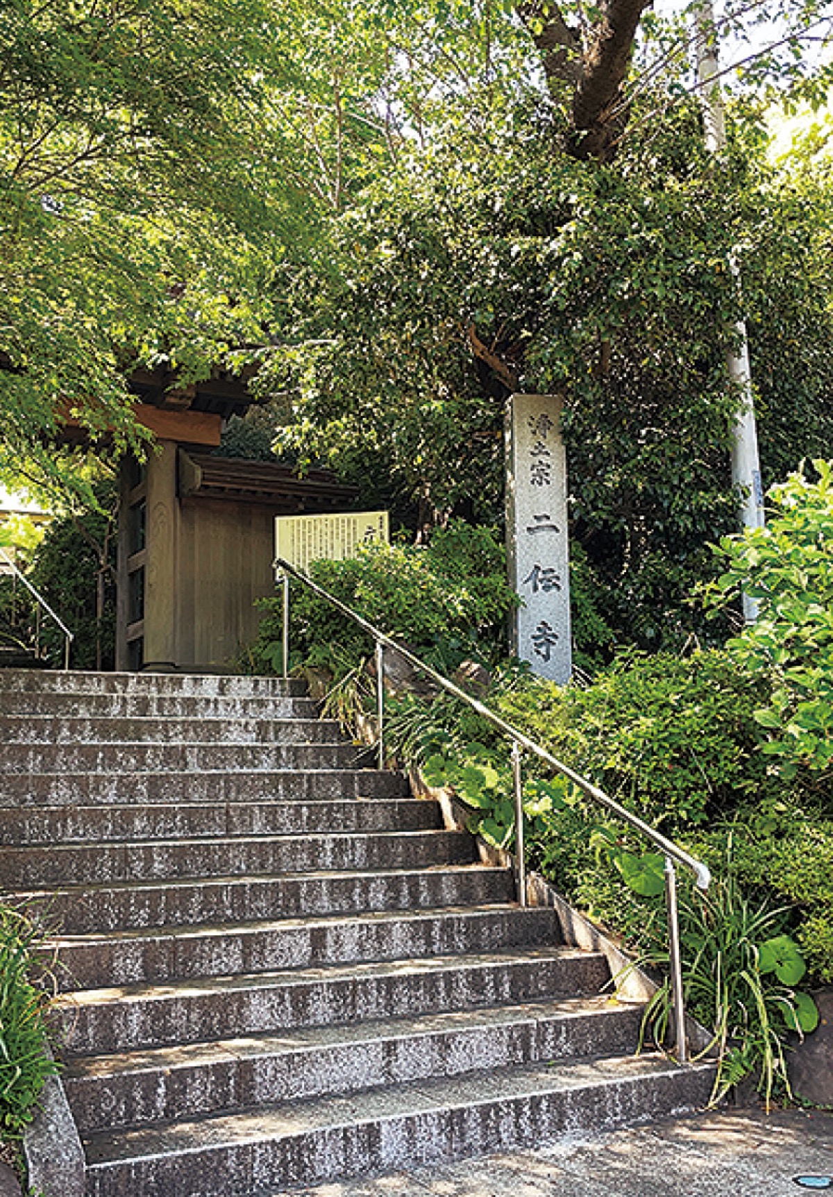 緑眩しい山門