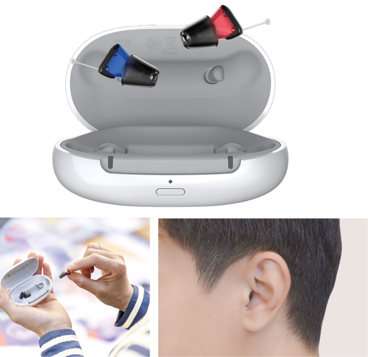 超小型補聴器で快適