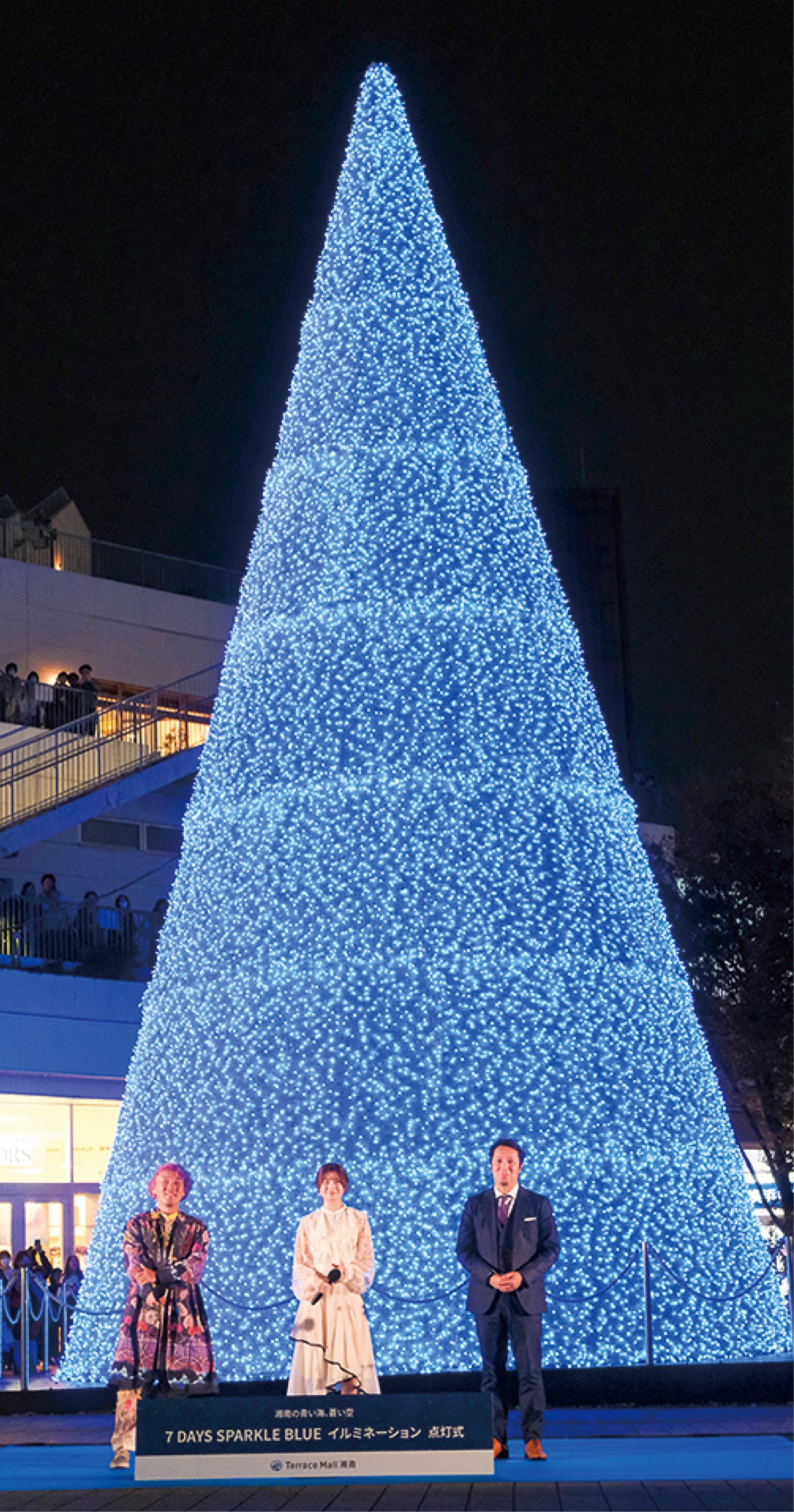 海と空イメージし冬彩る