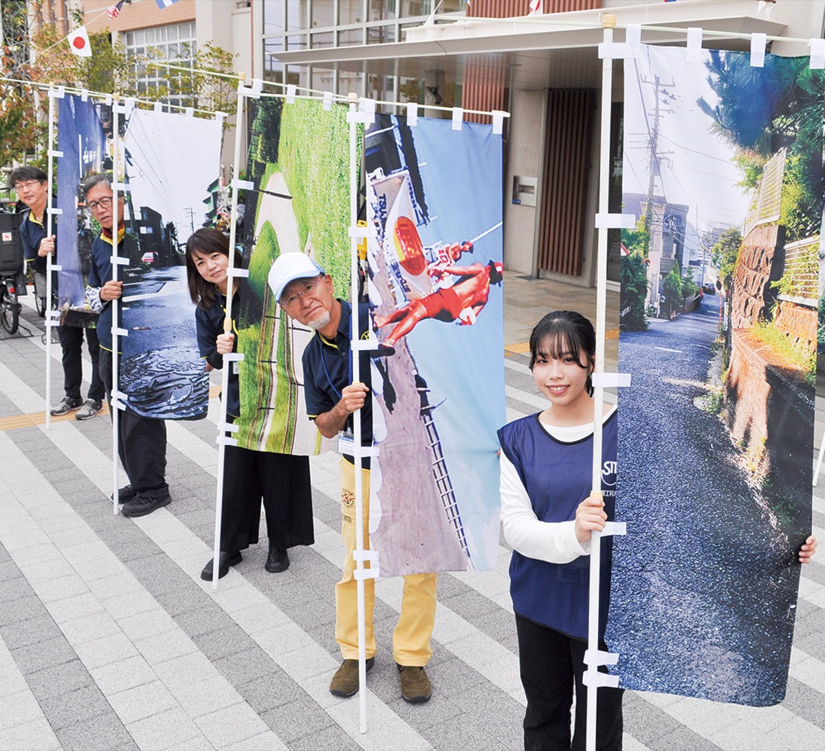 旗、モニュメントで辻堂の魅力発信