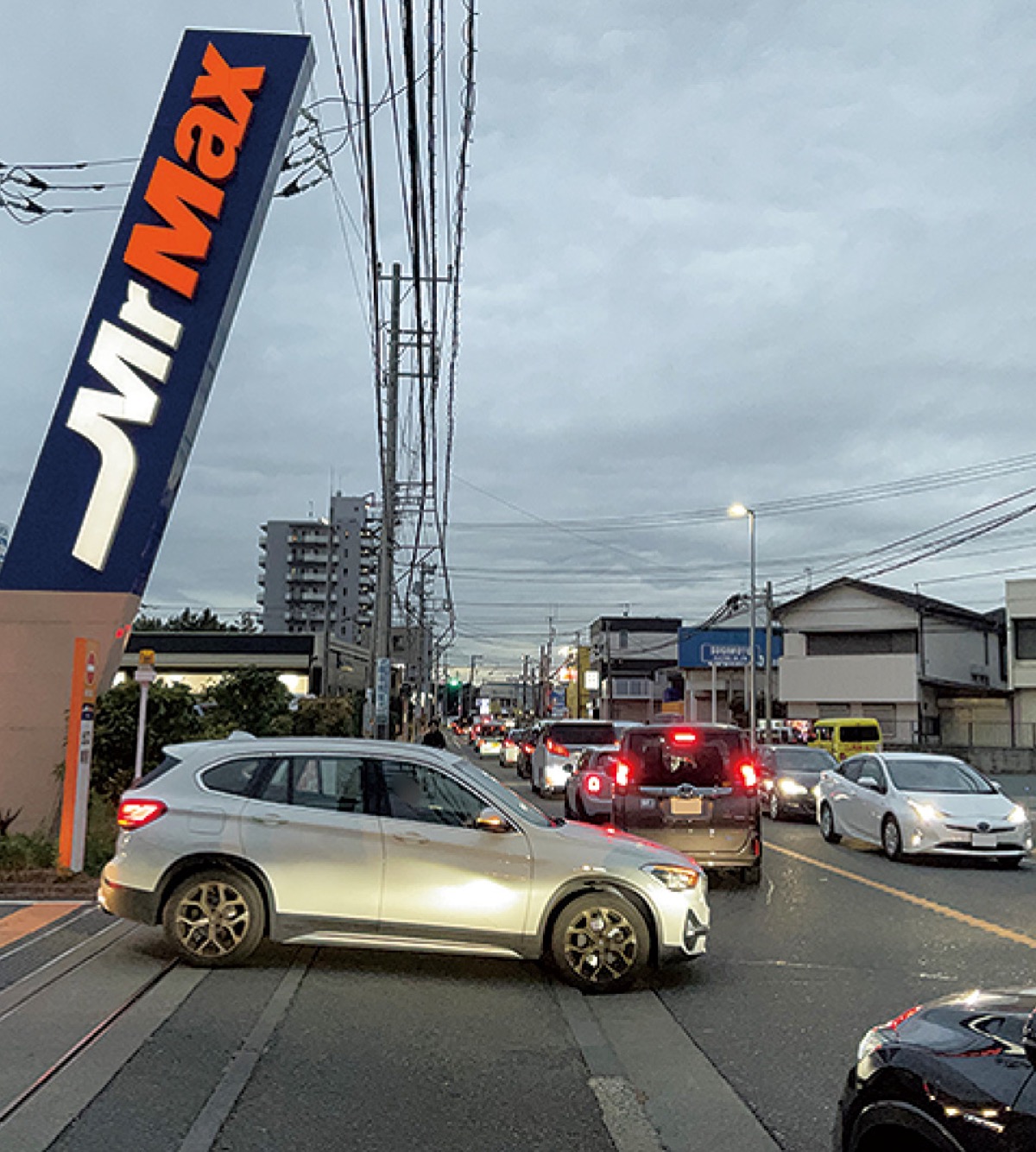 大型ＳＣ周辺の道路混雑