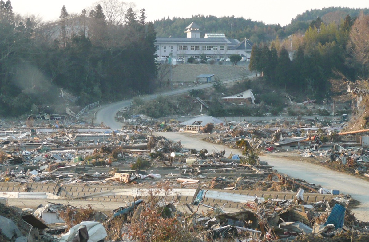 現地入りした際に撮影した写真（中野さん提供）