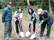 桜苗木３本を植樹