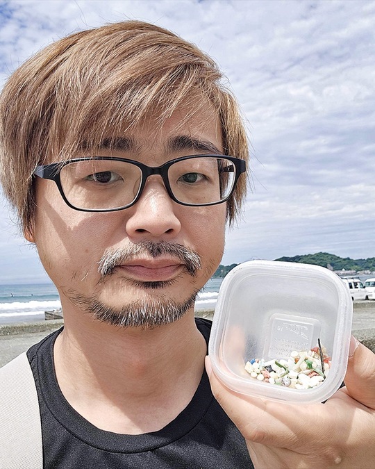 活動１０００回目当日の熊岡さん（本人提供）