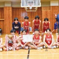 湘南ブロック予選会を制した御成中学校男子バスケ部（提供）