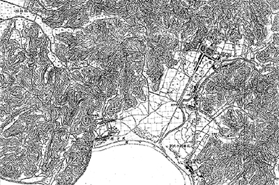江戸末期の名残を残す古地図