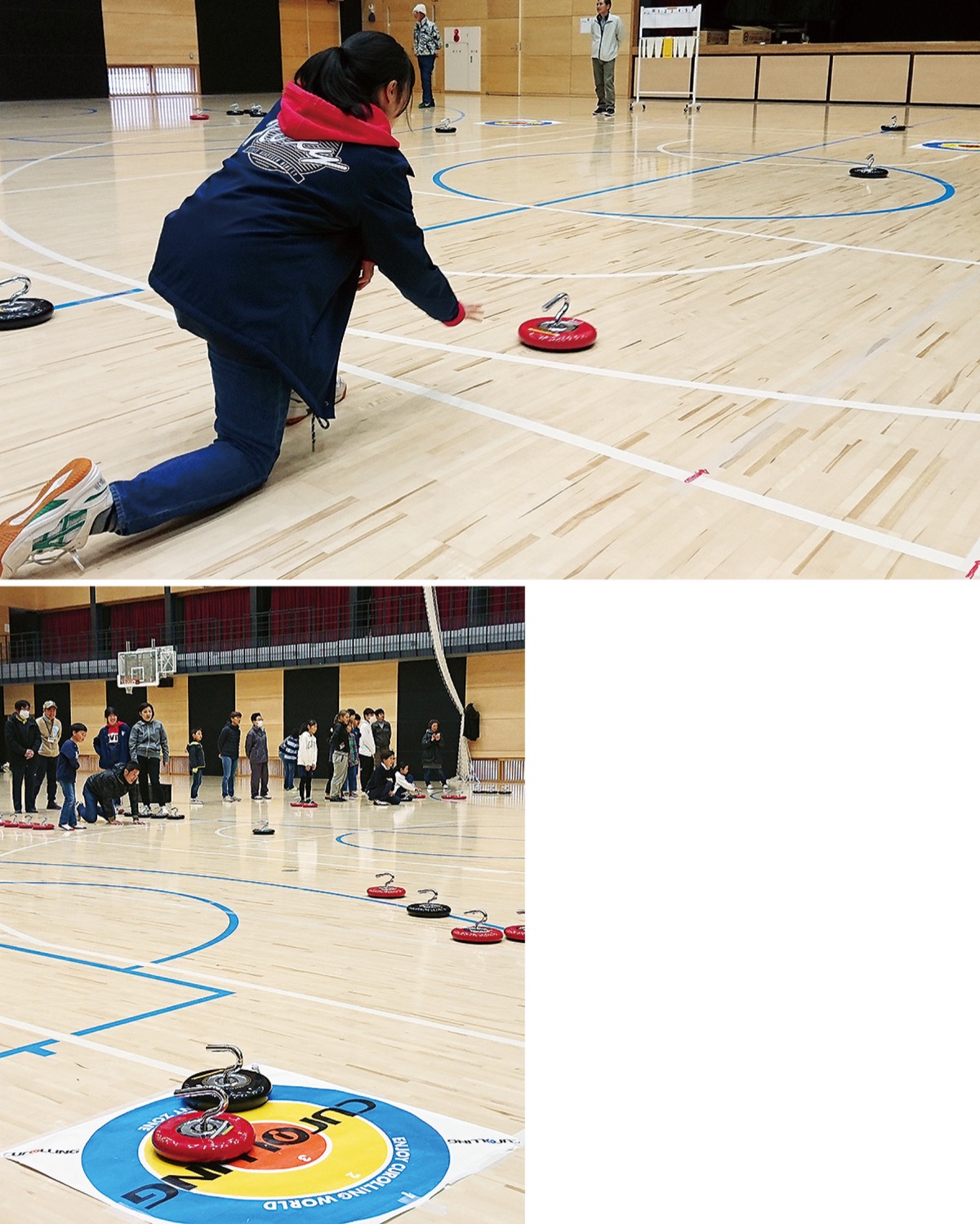 体育館で｢カローリング｣