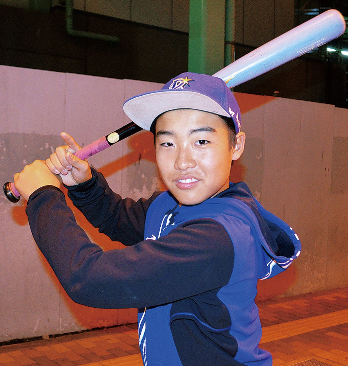 走攻守での活躍を誓う田代君＝14日・藤沢市内