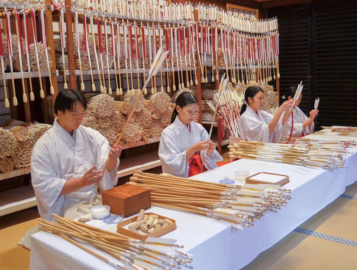 破魔矢の準備、着々と