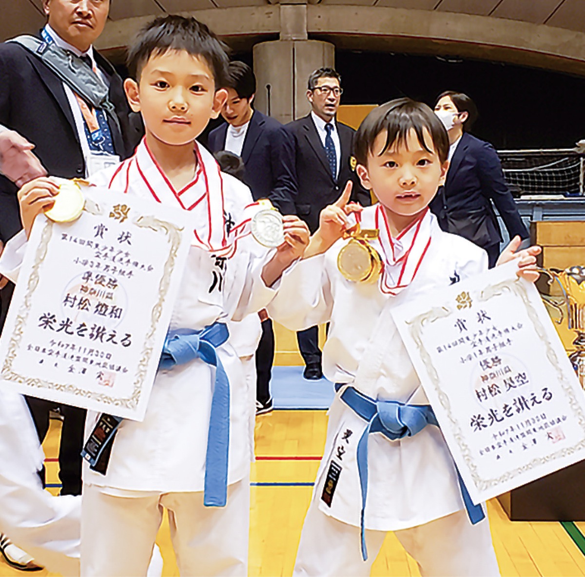 兄弟で２月の全国大会へ