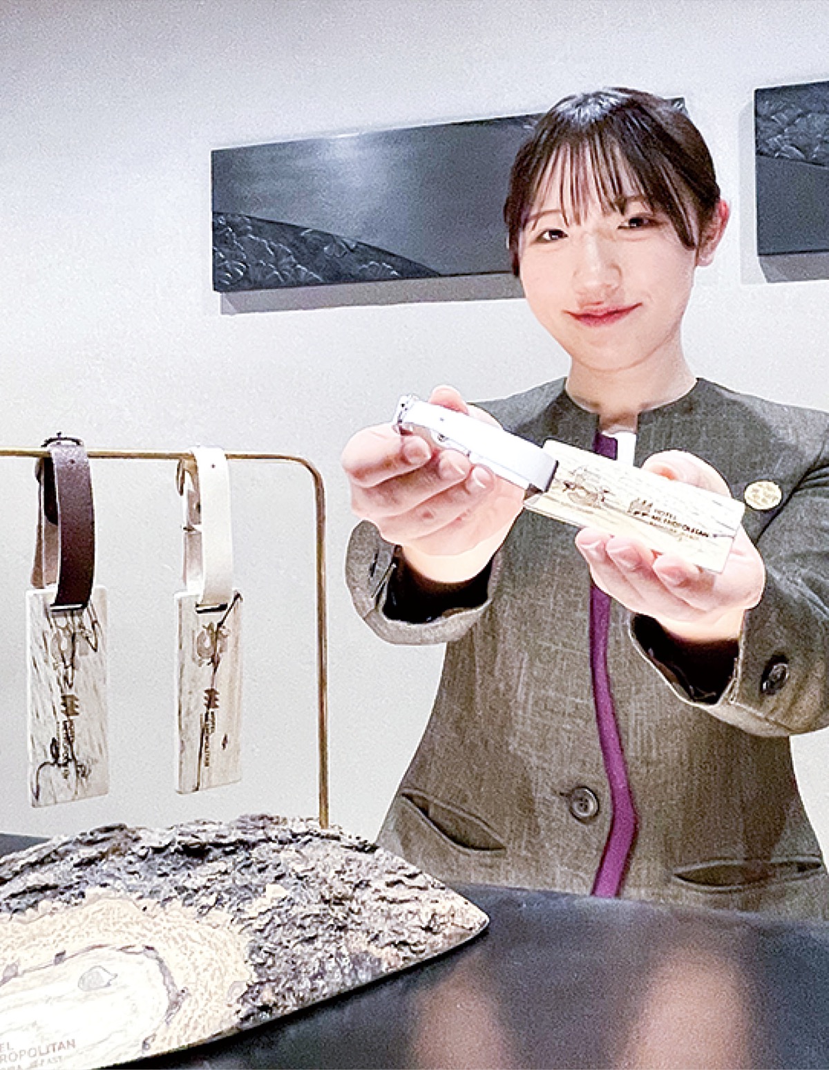 木製タグで里山支援