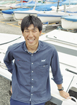 練習拠点の江の島で笑顔を見せる高橋さん