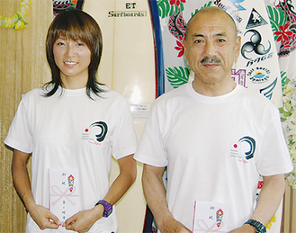 「日本代表としてメダル獲得を」と意気込む清永選手（左）と三橋選手