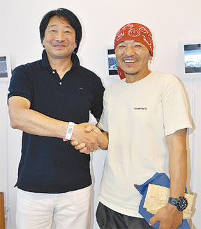 九里さん（左）とシェルパ斉藤さん