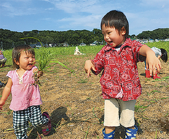 子どもたちも参加