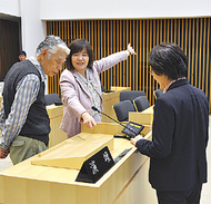 初の議場見学会