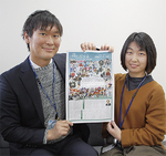 組み写真部門の宮崎さん（左）と田中さん