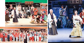 大勢の観客を前に、堂々と演じた役者たち＝17日(C)松村康史