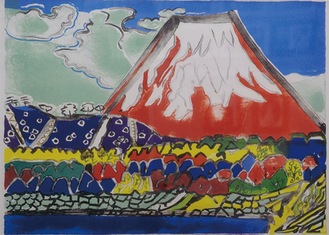 片岡さんの赤富士