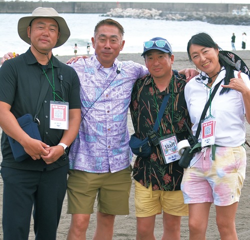 （左から）北川副実行委員長、林実行委員長、奥本副実行委員長、岩瀬副実行委員長