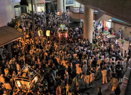 昨年の北口ロータリー＝茅ヶ崎市提供