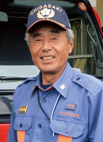 父子２代にわたり消防団に入った市川団長