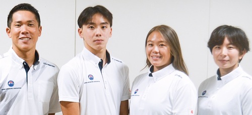 左から西山俊さん、浜地櫂依さん、浜地沙羅さん、名須川紗綾さん