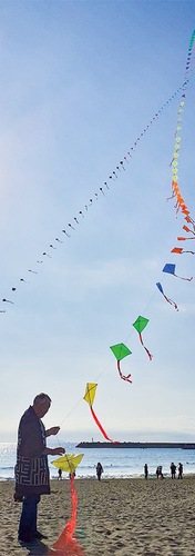 過去の凧揚げ大会の様子＝提供