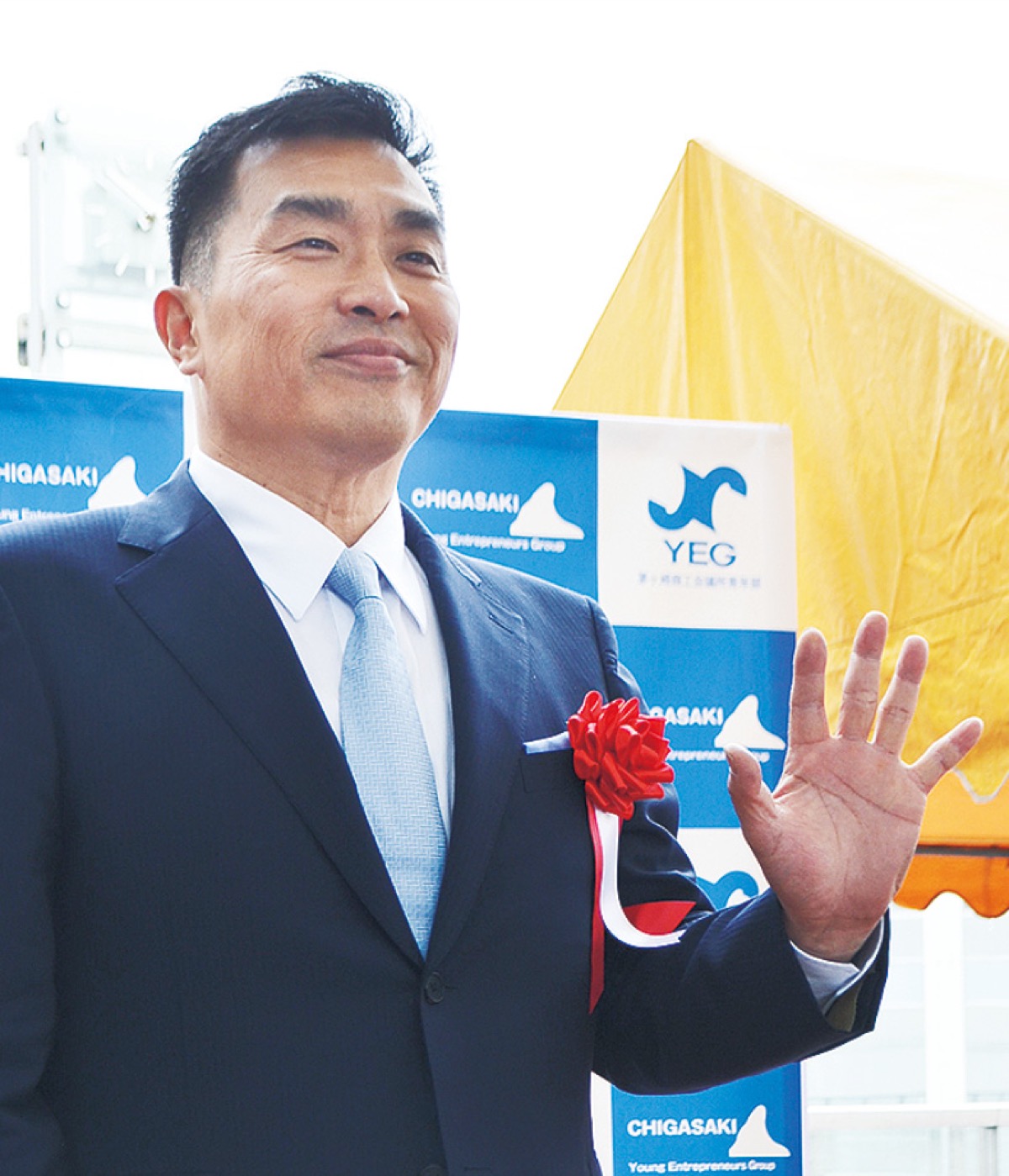 セレモニーに出席した山本さん