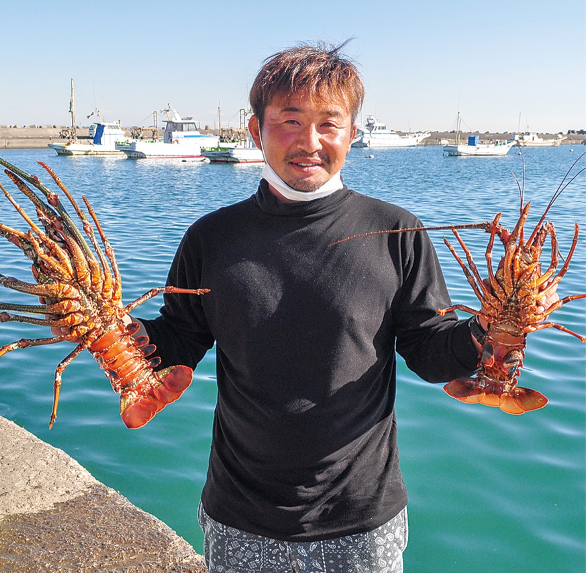 茅ヶ崎の「伊勢海老」食べて支援 漁師の田中さんがクラファン | 茅ヶ崎