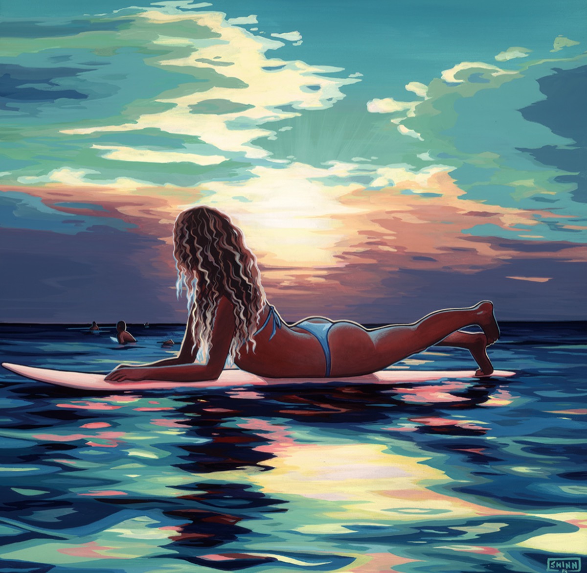 イベントポスターに採用されている、アロハマーケットでおなじみのクリスティ・シンさんの作品