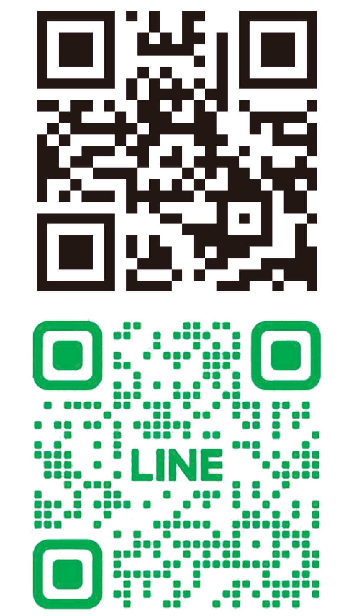 公式ホームページにつながる二次元コード