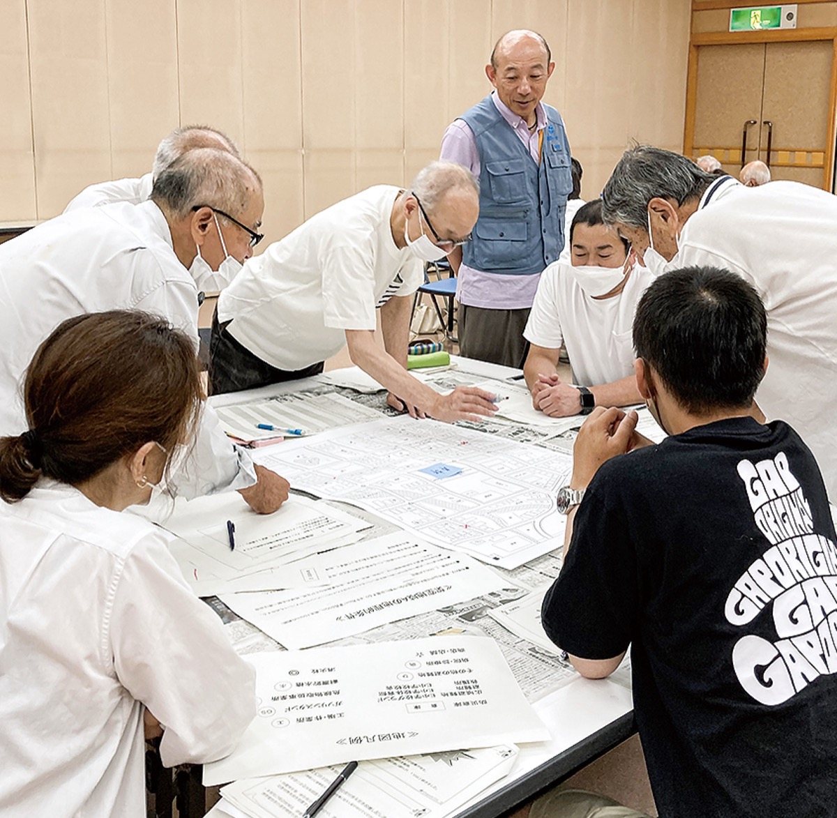 ７月に行われた「図上演習」の様子＝同協議会提供