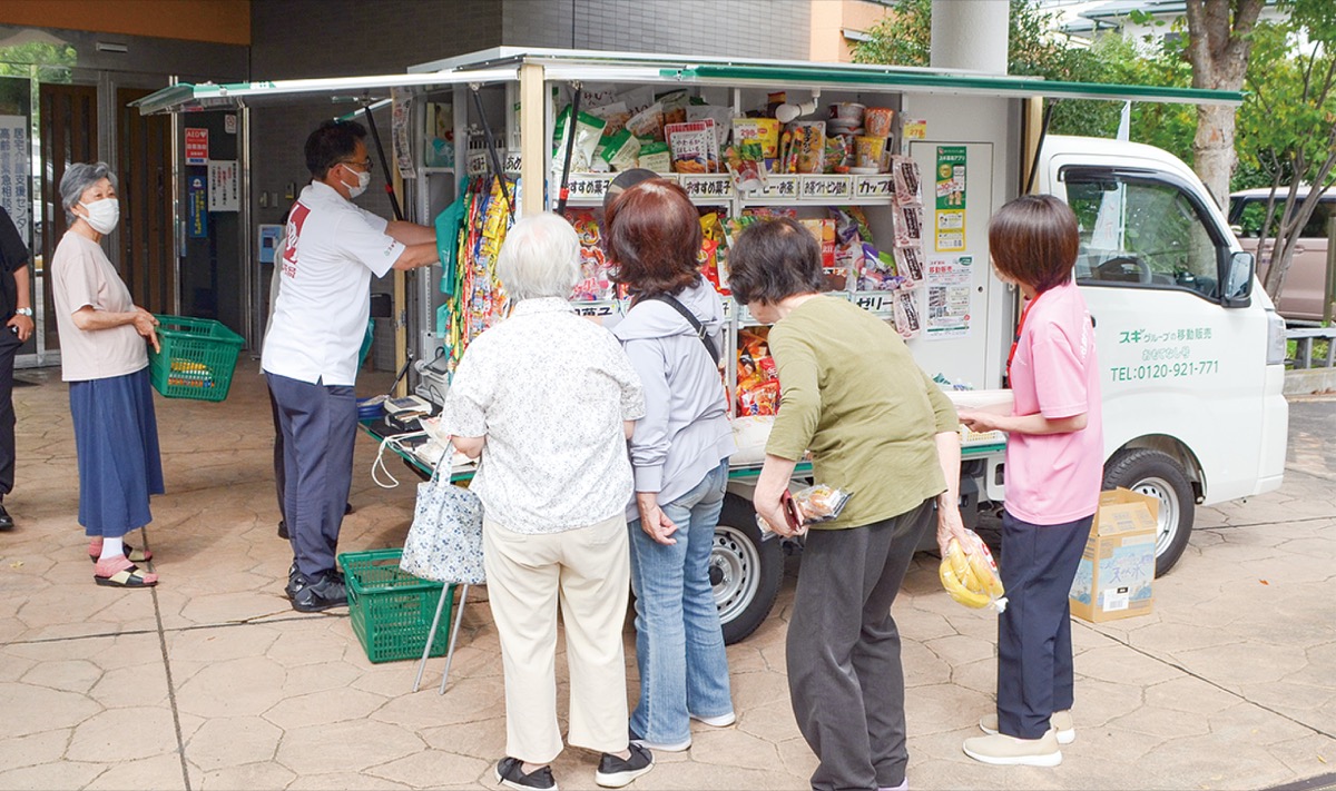 買い物支援へ移動販売