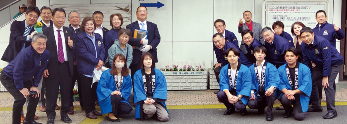 きれいな駅前に癒されて