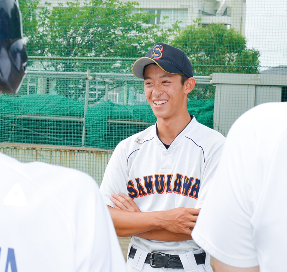 チームメイトに指示を出す鈴木さん