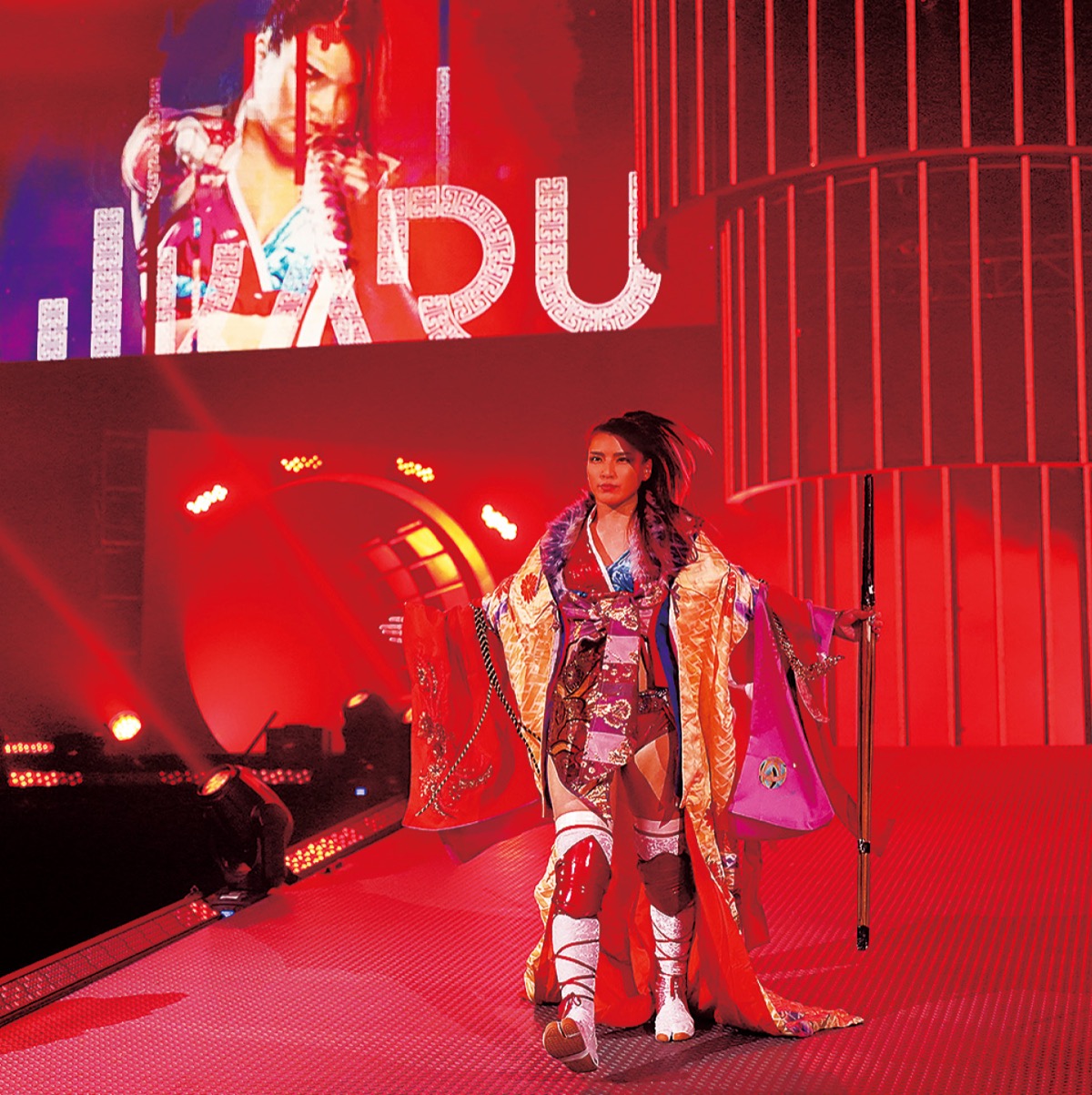 入場する志田さん  ＡＥＷ提供