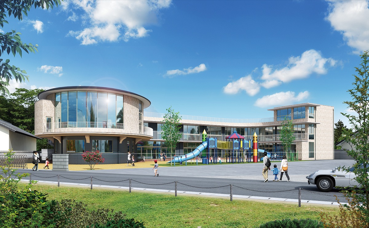 新しい園舎年明け建設