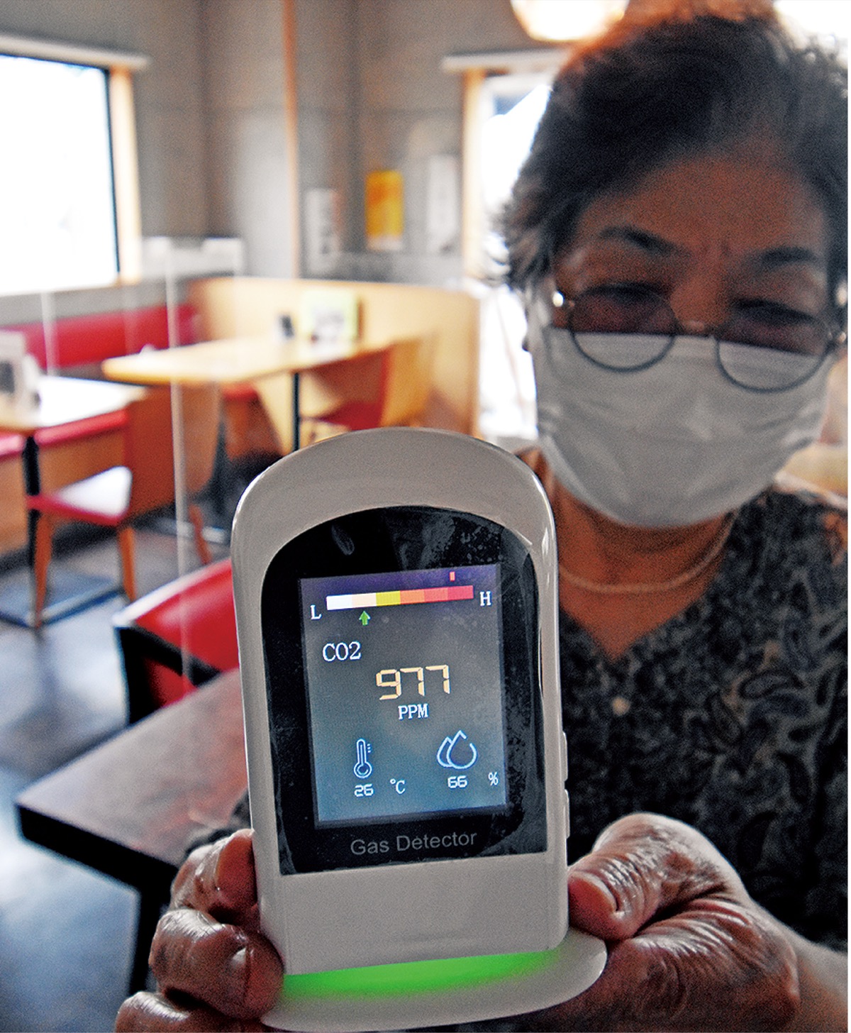 換気めやす見える