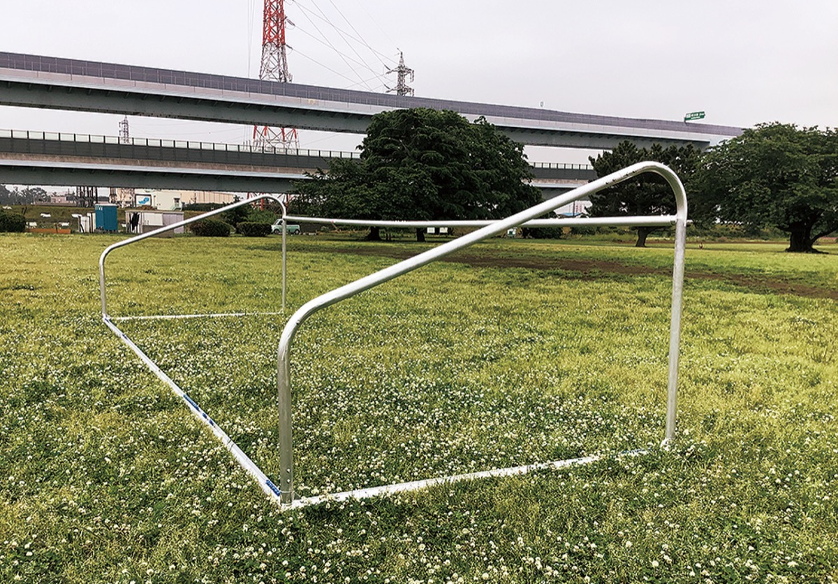 川とのふれあい公園にある