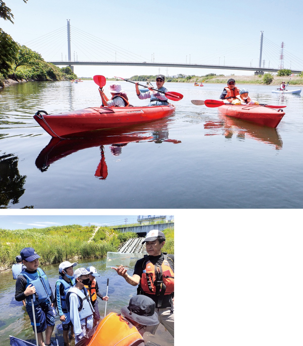 相模川をカヌーで遊ぼう