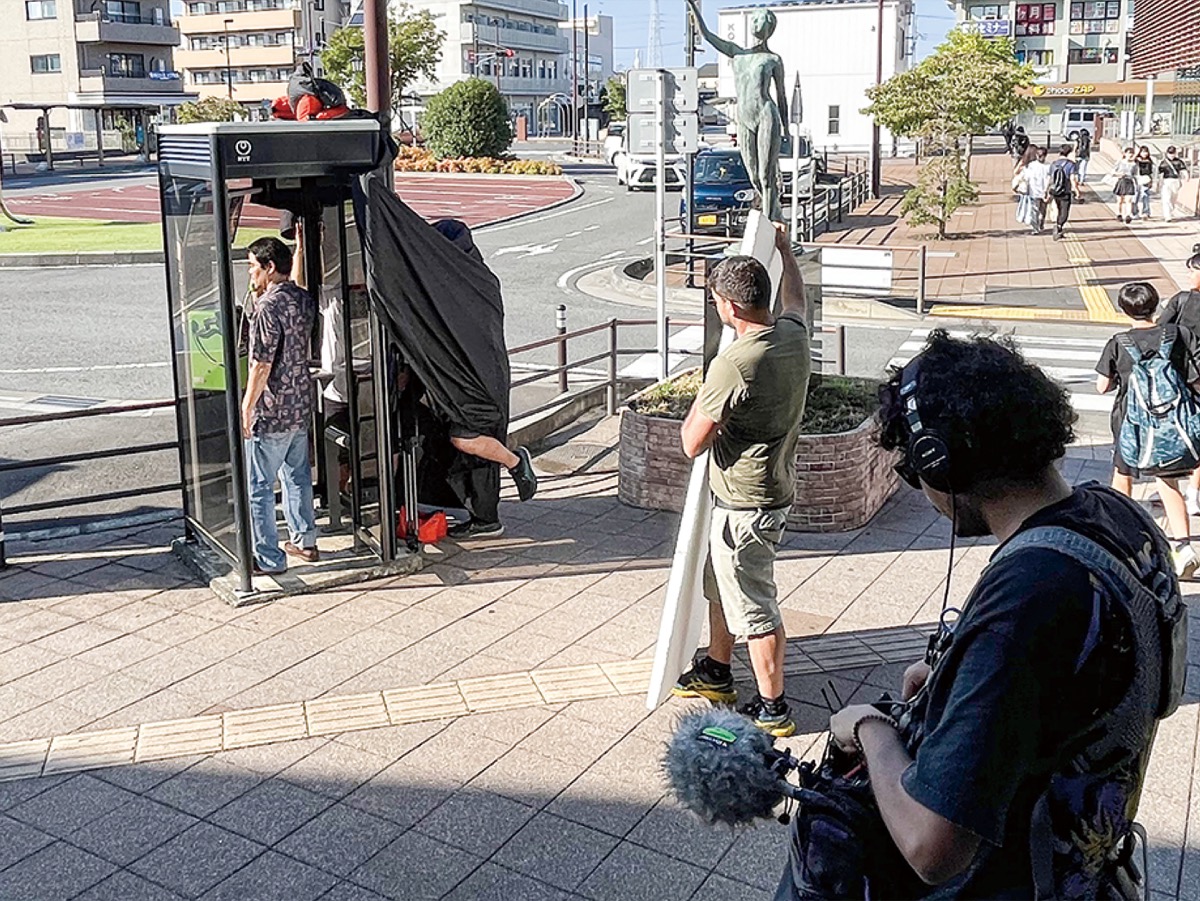 ペルー映画、町内でロケ