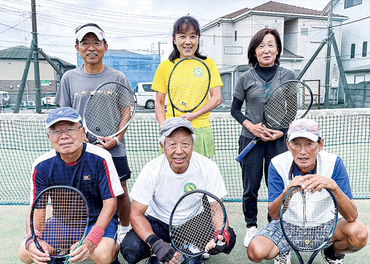 町内テニスクラブから５人が出場
