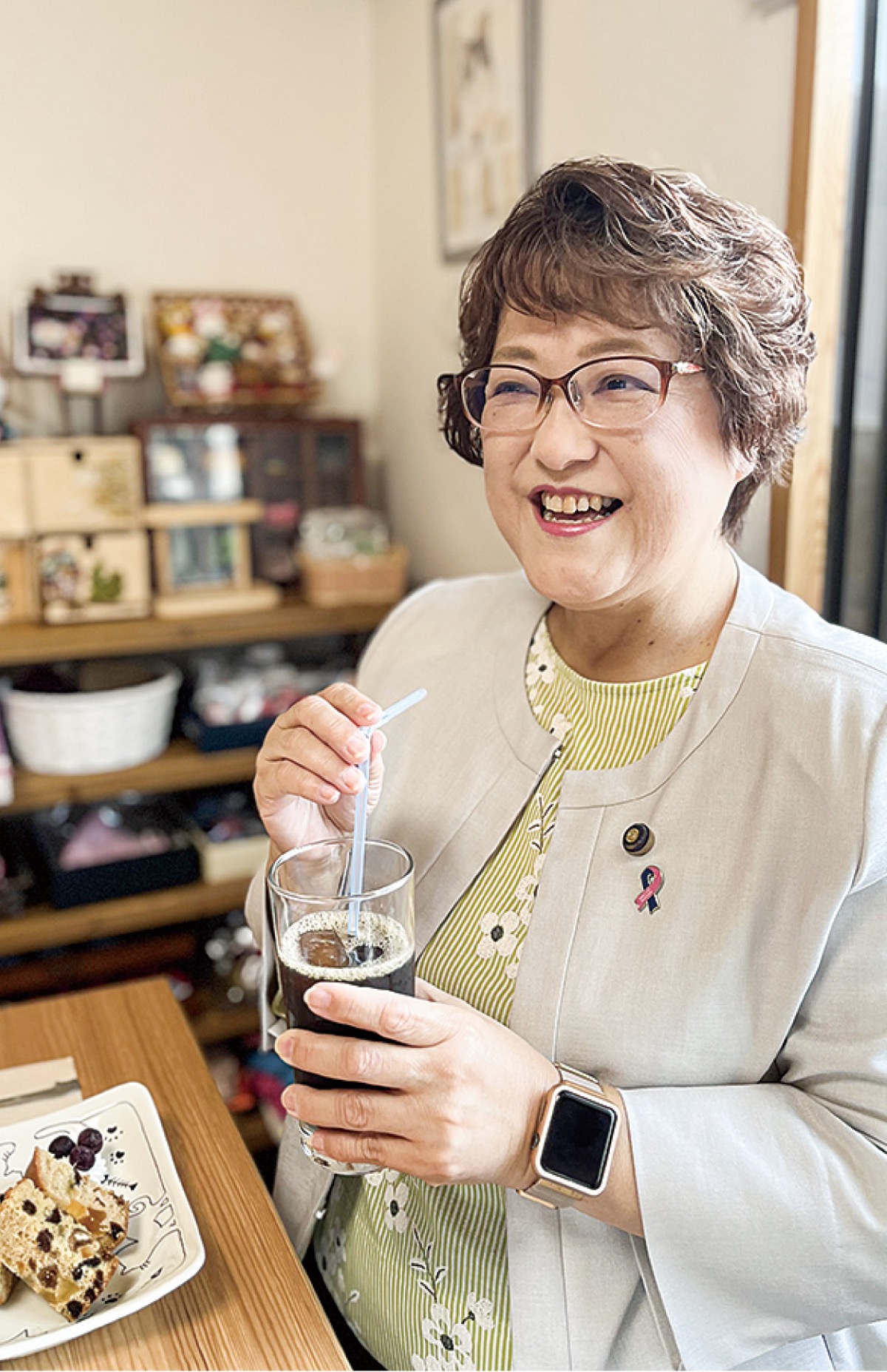 カフェで束の間の休息